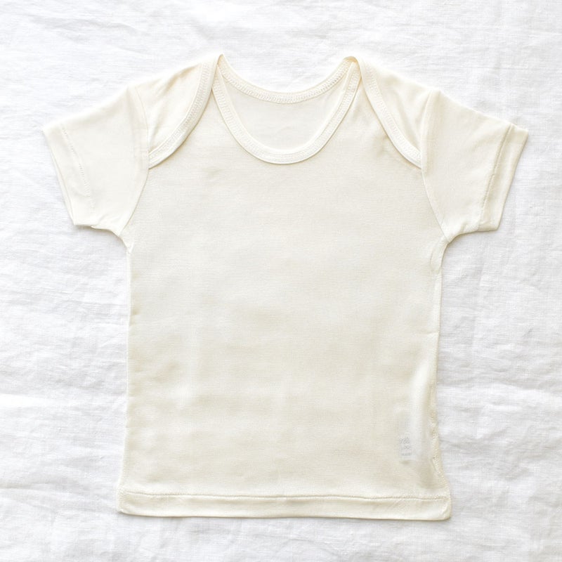 シルク100％ 半袖 ベビー キッズ肌着
