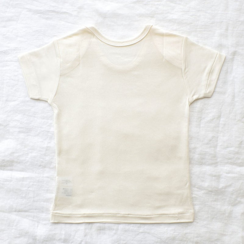 シルク100％ 半袖 ベビー キッズ肌着