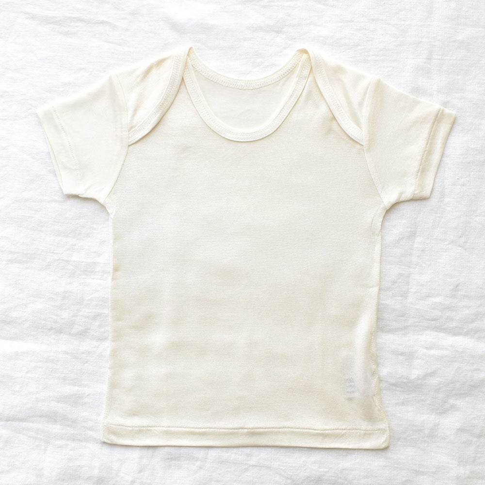 シルク100％ 半袖 ベビー キッズ肌着