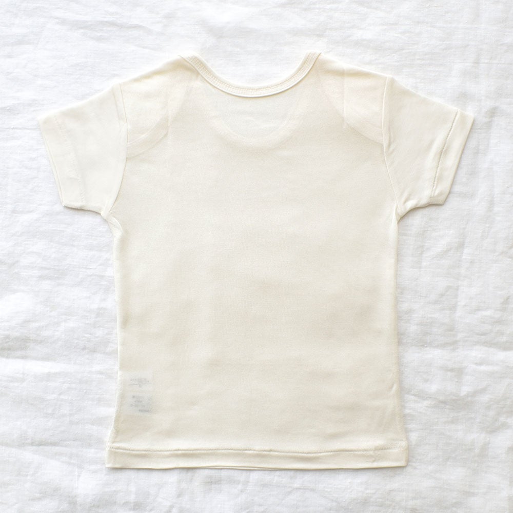 シルク100％ 半袖 ベビー キッズ肌着