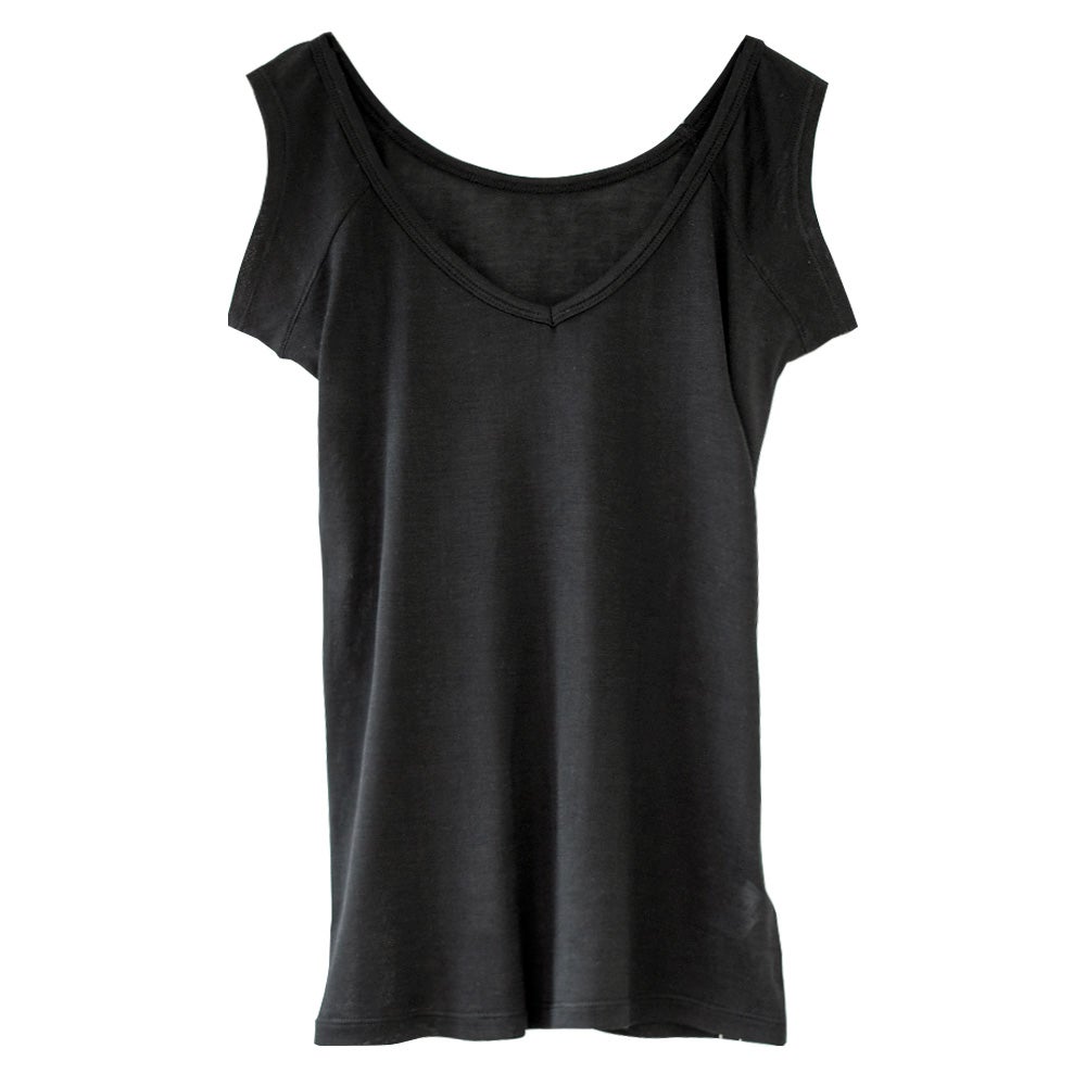 シルク100％ 汗取りインナー 日本製 Vネック 【ふわ肌シルク】