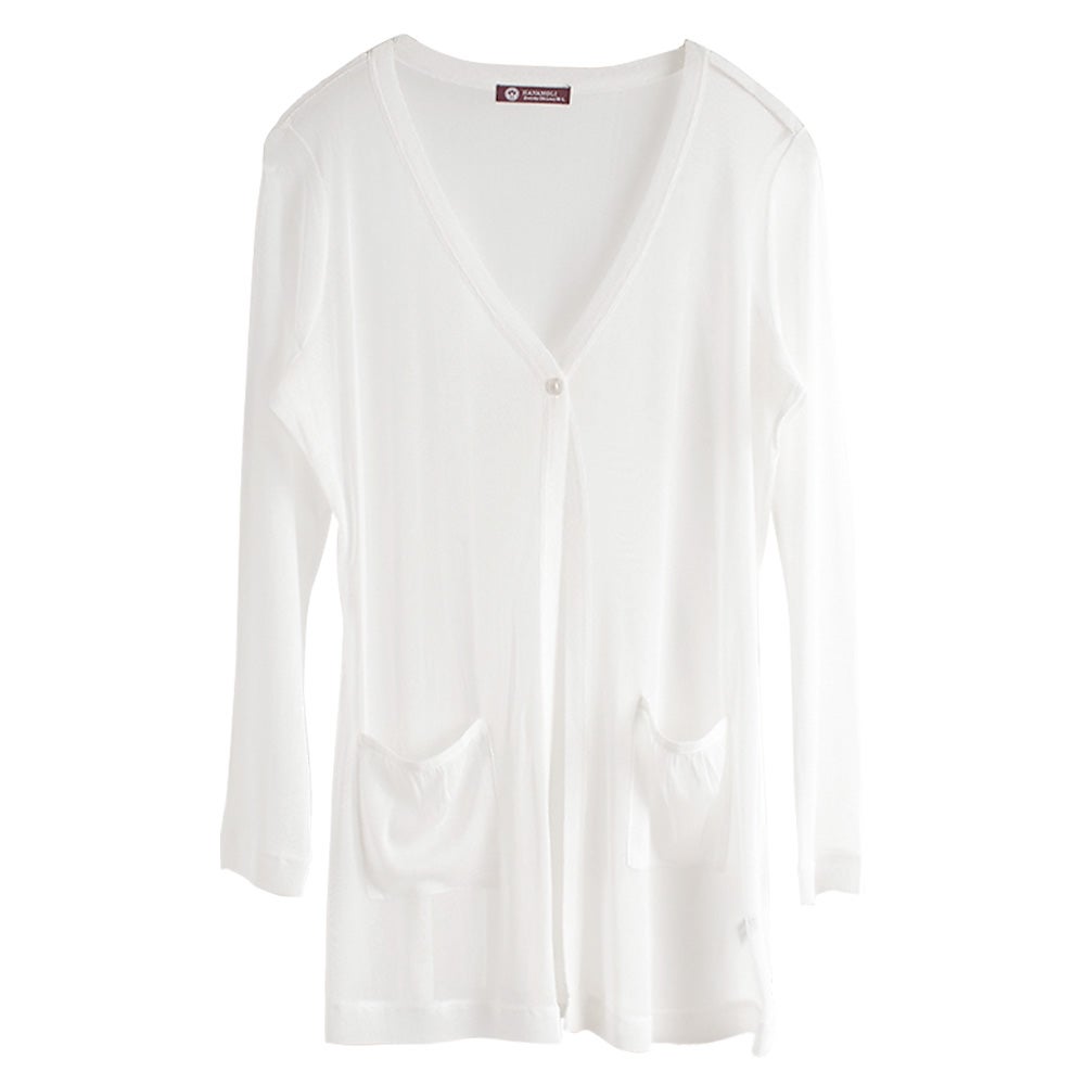 シルク100% メッシュ カーディガン