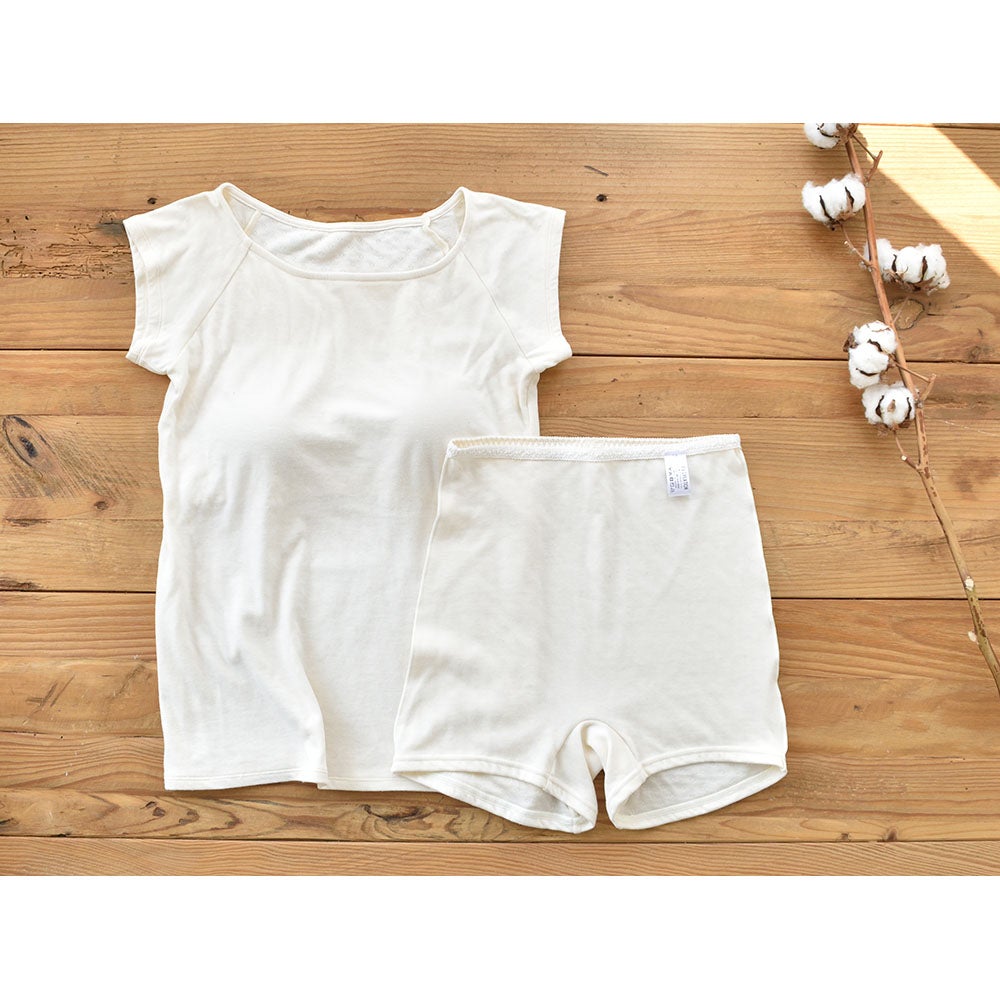 肌側シルク 外側コットン 腹巻パンツ 日本製