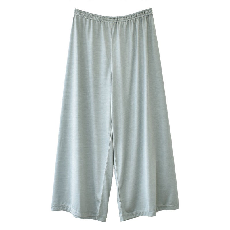 シルク100％ 天竺 ガウチョパンツ 日本製