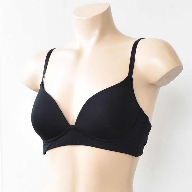 シルク モールドカップ ノンワイヤーブラジャー