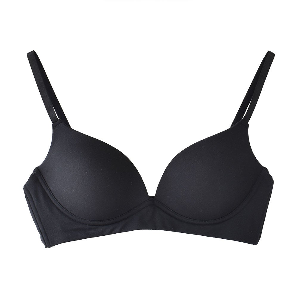 シルク モールドカップ ノンワイヤーブラジャー